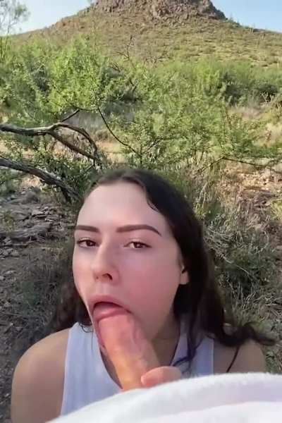 College Cutie on a Hike
