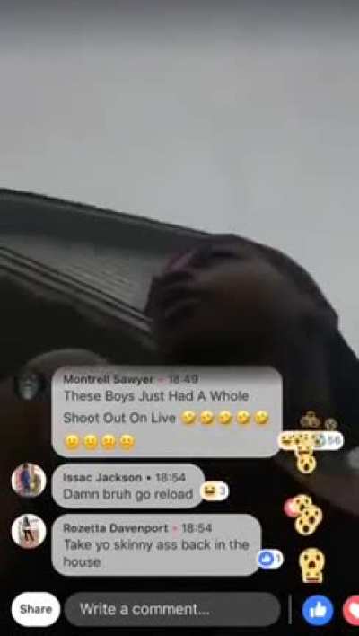 Teen boy gets in 2 gunfights at 9AM while in the middle of livestreaming on Facebook