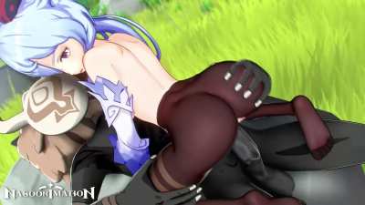 Ganyu gets creampied by a Hilichurl (Nagoonimation) [Genshin Impact]