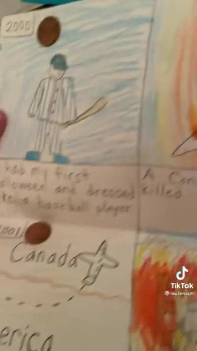 A peak into their brother&rsquo;s old elementary school assignments