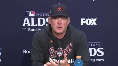 AJ Hinch post-game comments after Game 5 loss: " ... it hurts you know, that group they gave everything they could. You had guys pitching on short rest. You had players giving everything they had because this was game five and we wanted so badly to take t