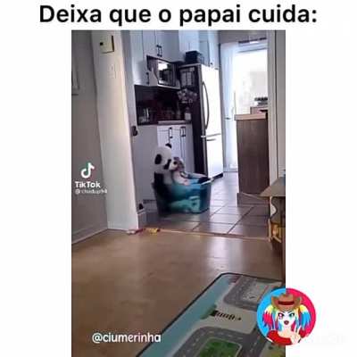 P&oacute; fechar, pai vai cuidar