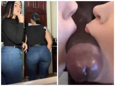 Milf shares big booty genes and a bbc with her thot daughter