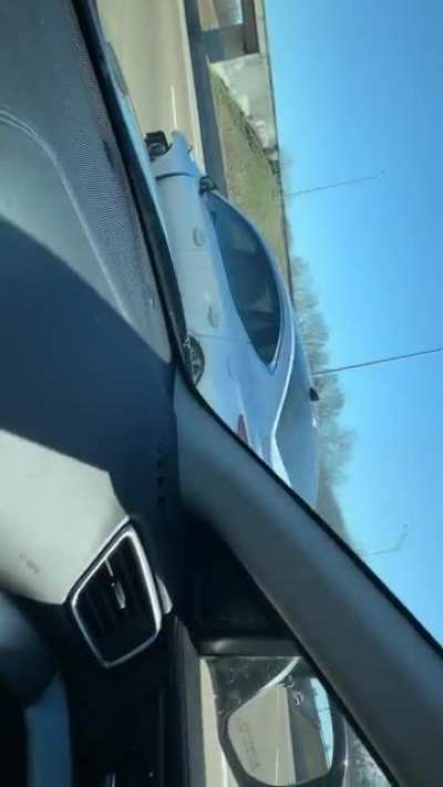 Found driving down I-40 in Memphis. Please excuse my father&rsquo;s French and poor videoing skills.