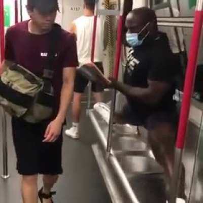 If you are not wearing a mask in public transport, keep your distance!