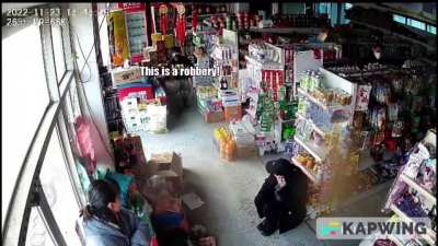 The robbery went wrong.