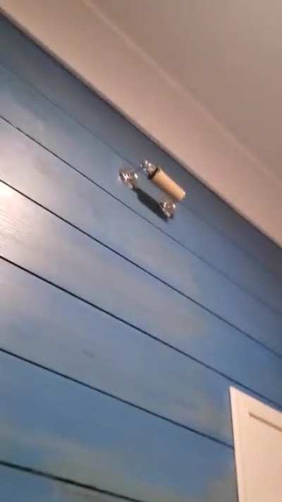 In a house that we rented...