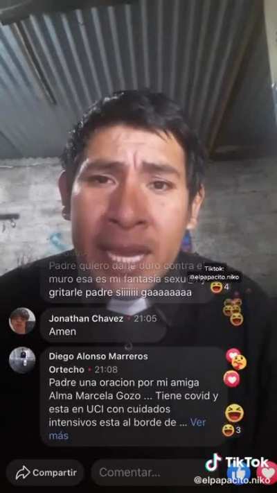 El padre domingo reacciona a 