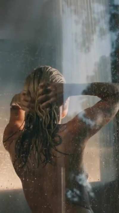 In the shower
