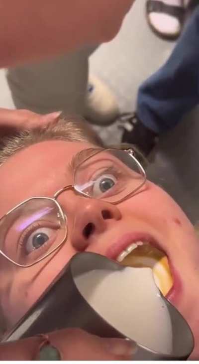 Mouthful coffee