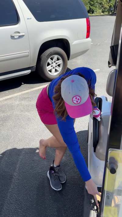 Came to golf, left looking sinful