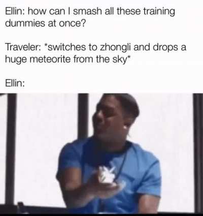 "Huh, I never even thought of trying that... Thanks! I'm gonna try it myself now."