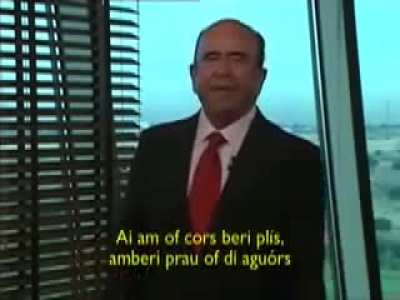 Based Spaniard speaking the most based English