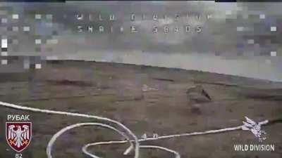 82nd separate air assault brigade attack Russian soldier with FPV drone
