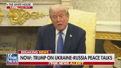 “Why are you not putting more pressure on Russia?” and President Trump replied, “You don’t know what pressure I’m putting. You have no idea what pressure I’m putting on Russia.”