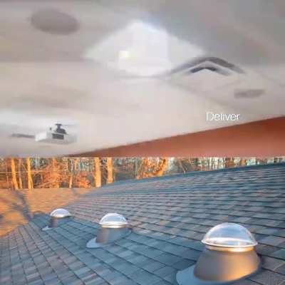 A solar tube is a great way to get daylight into dark spaces