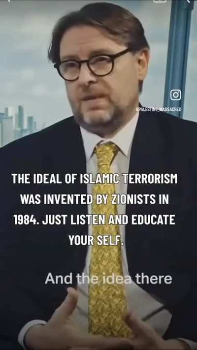 David Miller &ldquo;The idea of Islamic terror!sm was invented by Zionists&rdquo;