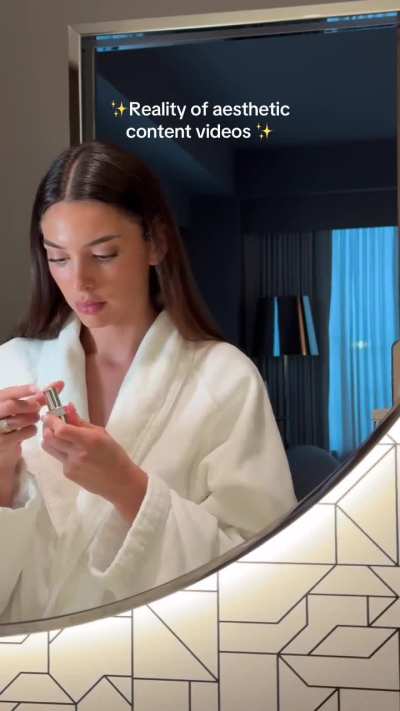 "Reality of aesthetic content videos"