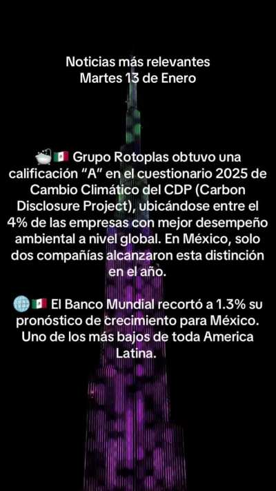 Noticias m&aacute;s importantes en finanzas, econom&iacute;a y negocios / Martes 13 de Enero