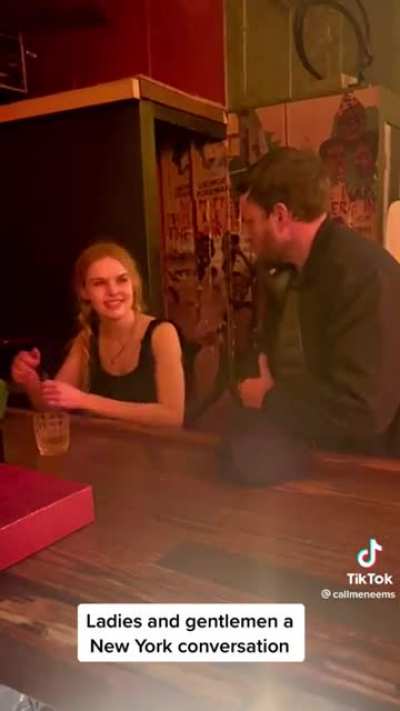Guy hits on girl, girl tells guy to get lost