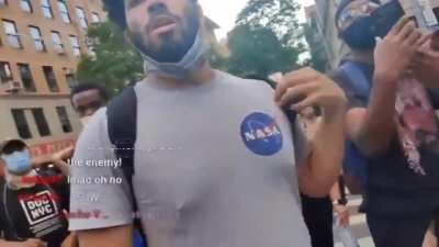 Protesters get pissed at a live streamer for asking them to flip over a truck