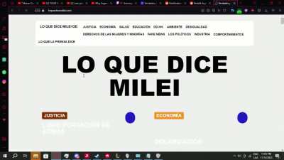 Como hay gente que esta diciendo que esto es falso, grabo mi pantalla rapidamente y lo muestro. Por esto Massa dijo que googleen, pago un link patrocinado para seguir con campaña de miedo