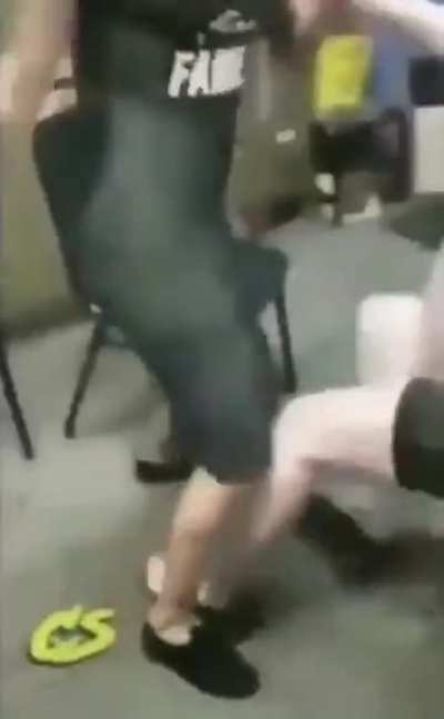 What appears to be strippers have a fight in the makeup room