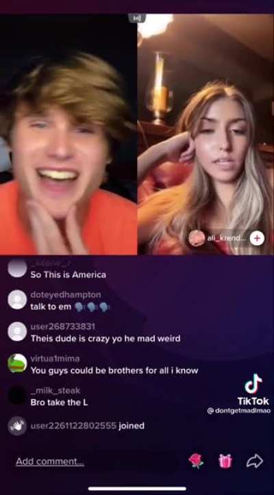 Cringey kid rejected on livestream. This physically hurt me to watch.