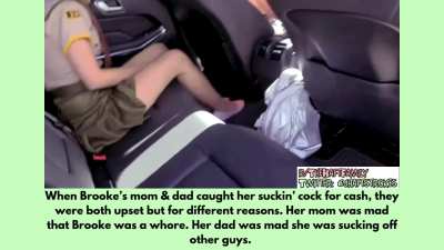 Mom &amp;amp; Dad Catch Brooke Whoring - Gets Punished (1/2)