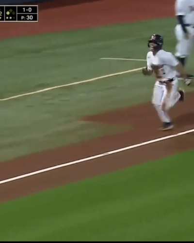How do you score this? Ole Miss runner scores from 1st on pickoff attempt&hellip;no errors.