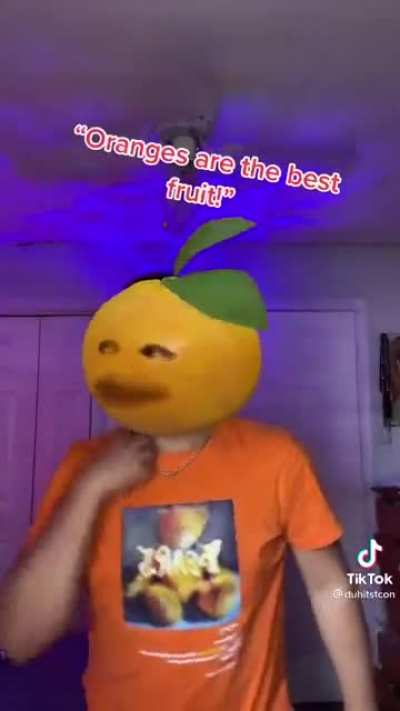 Omg guys he&rsquo;s the annoying orange!!1!1!1