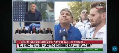 Novaresio domó a Pablo Moyano por decir en nuestro Gobierno no se perdieron los salarios...