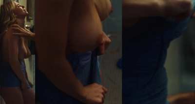 Sydney Sweeney's big natural tits and hard nipples on Euphoria