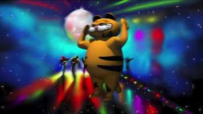 Garfiolo bailando