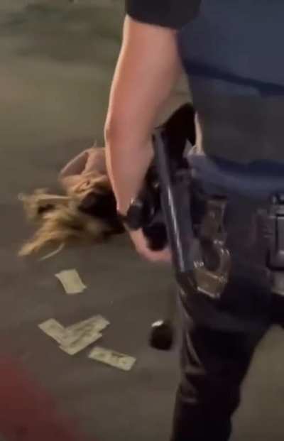 Cop slams woman so hard she turns into a slot machine&hellip;