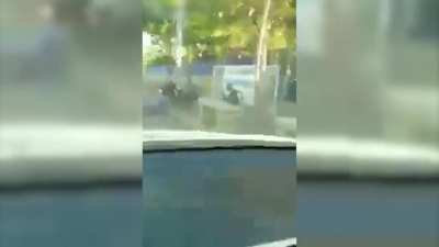 Magician Tries To Show Trick, Gets Hit By Motorcycle