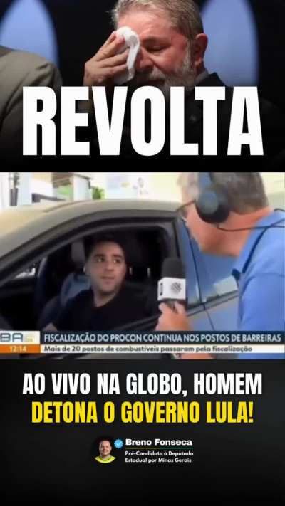 NINGU&Eacute;M AGUENTA MAIS! Ao vivo na Globo, um cidad&atilde;o falou o que milh&otilde;es de brasileiros est&atilde;o sentindo no bolso todos os dias: o pre&ccedil;o dos combust&iacute;veis virou um absurdo!

Gasolina cara, diesel nas alturas e tudo ficando mais caro junto. Porque quando o comb