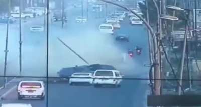 man gets ejected then electrocuted