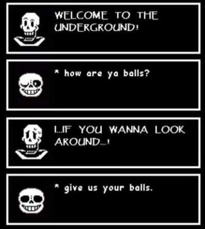 Welcome to the underground