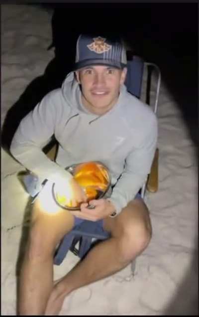 Feeding heads at the beach