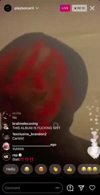 I wonder if this live is the reason Carti didn&rsquo;t drop for 4 years after Whole Lotta Red