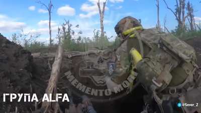 Archival footage from August last year of the assault on the Russian position by international volunteers from the Chosen Company unit (comprising the Alfa, Bravo and Charlie groups) and the 59th motorized infantry brigade. + Russian perspective of defens