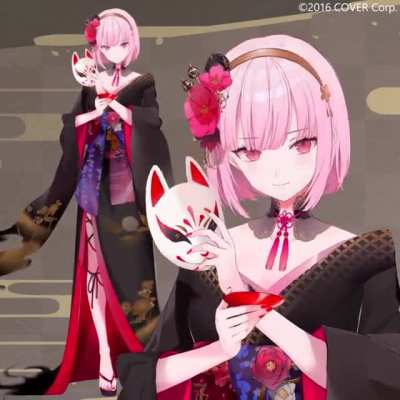 Mori Calliope New Years Outfit Live2D showcase by Jujube