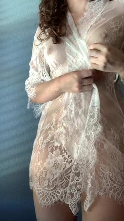 my robe is cute, but I think you'll prefer what's underneath..