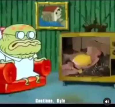 spongebob about to be offered 500 bucks for a quick sidejob