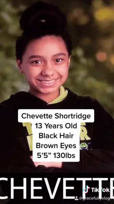 Please share and help my family find Chevette. She was last seen in Mineral, Va October 26th at 9:04pm. No Amber Alert has been issued, and no one has seen or heard from her since. If you have any info please contact the Louisa County Sheriff&rsquo;s Office at 