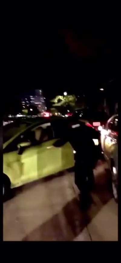 Girl Tries to Make a Clean Getaway