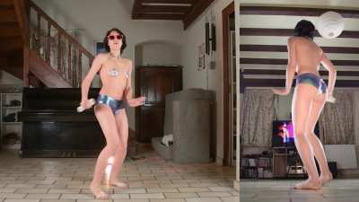 Tight shorts for dancing