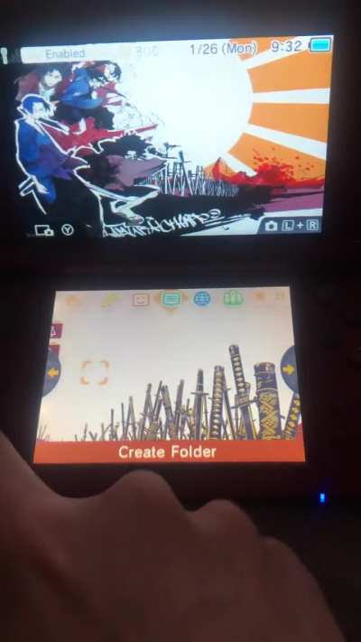 Found this neat Samurai Champloo theme for my 3DS, even has custom sounds