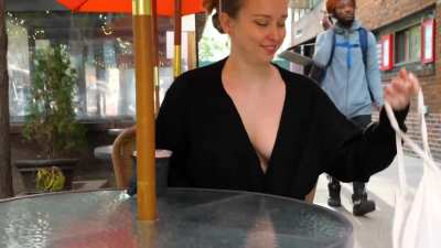In case you missed the downblouse…